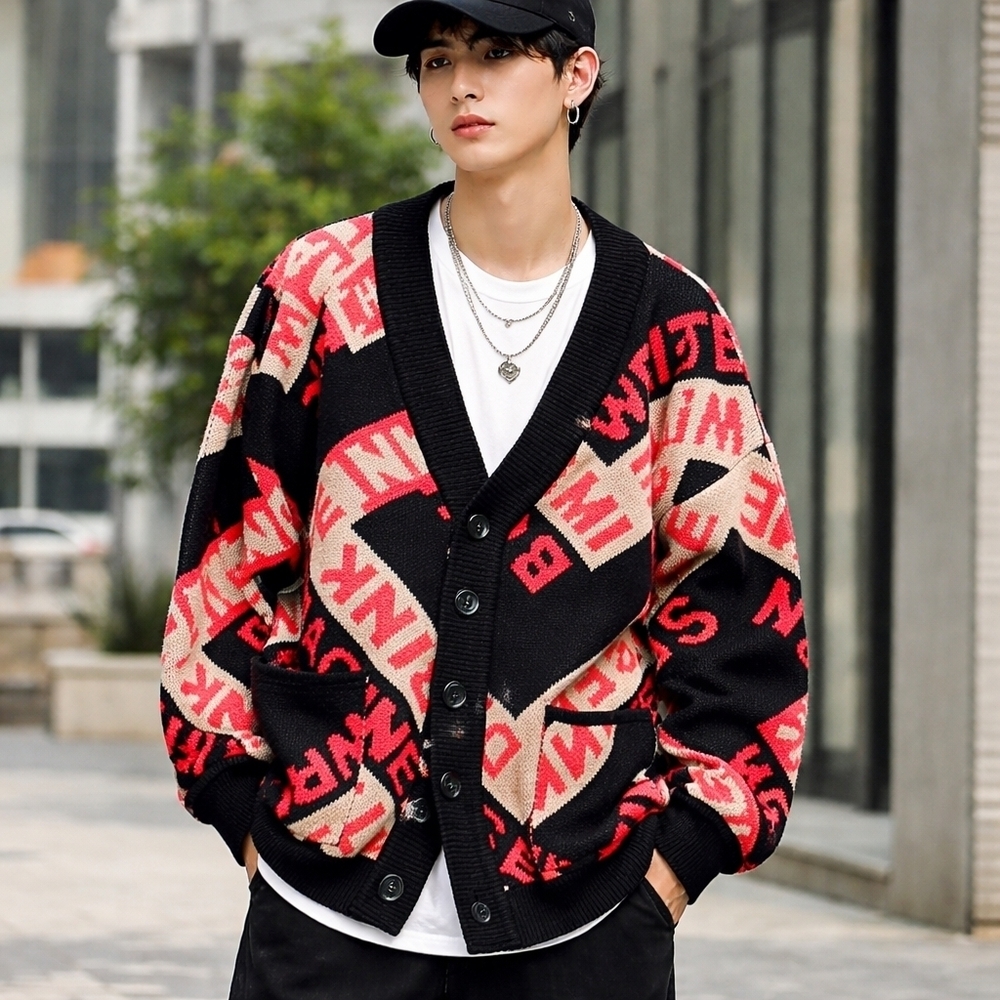 Heich Blade Riot Jacquard Cardigan Size M/L
